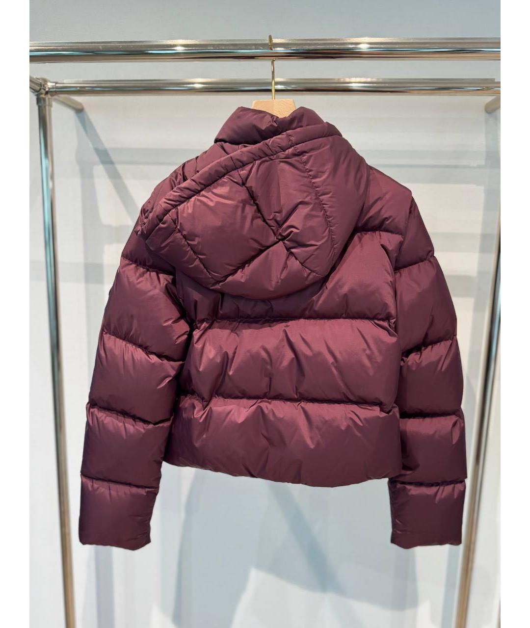 BURBERRY Бордовый пуховик, фото 4