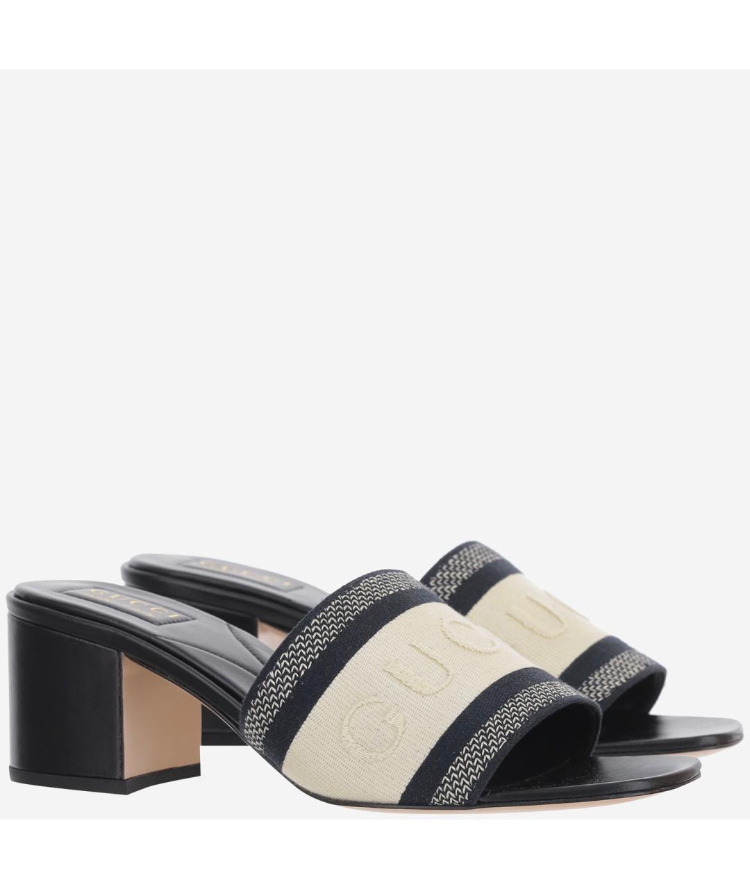 GUCCI Мульти текстильные сандалии, фото 2
