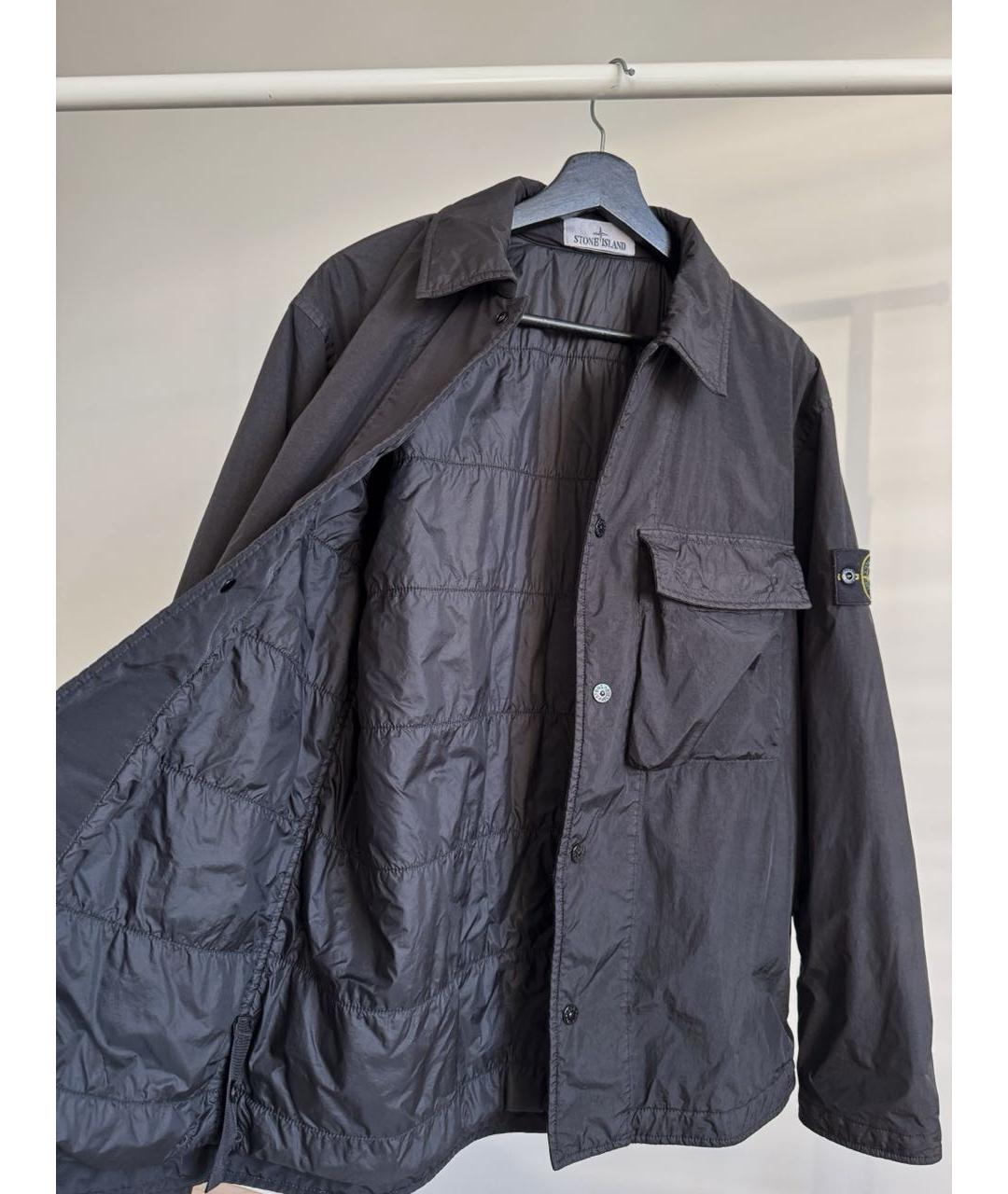 STONE ISLAND Черная куртка, фото 4