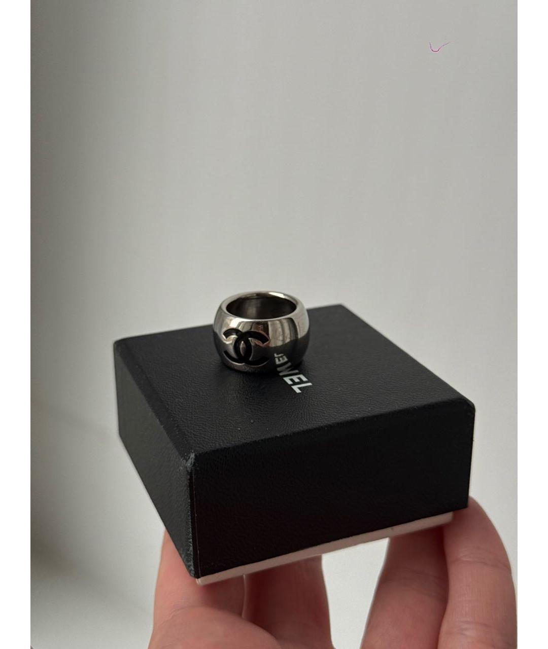 CHANEL Серебряное металлическое кольцо, фото 4