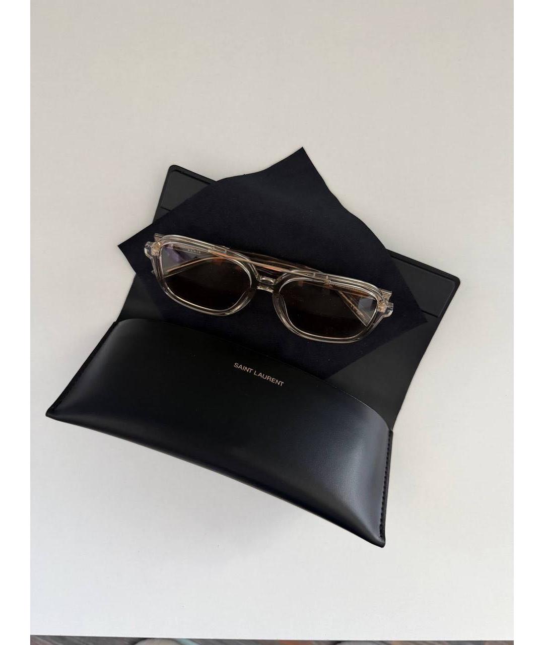 SAINT LAURENT Прозрачные солнцезащитные очки, фото 4