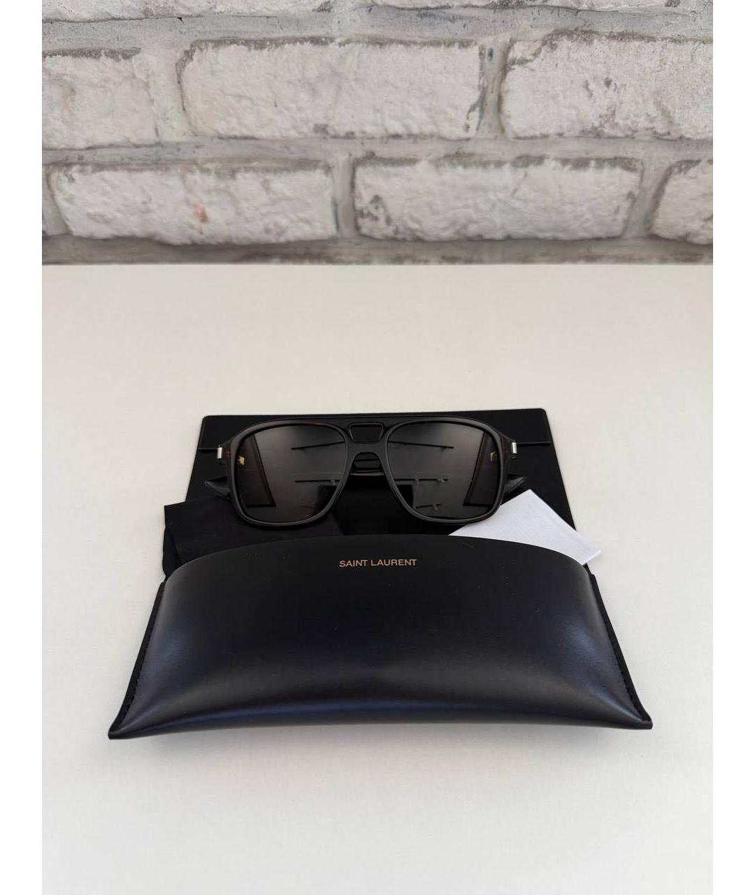 SAINT LAURENT Черные солнцезащитные очки, фото 4