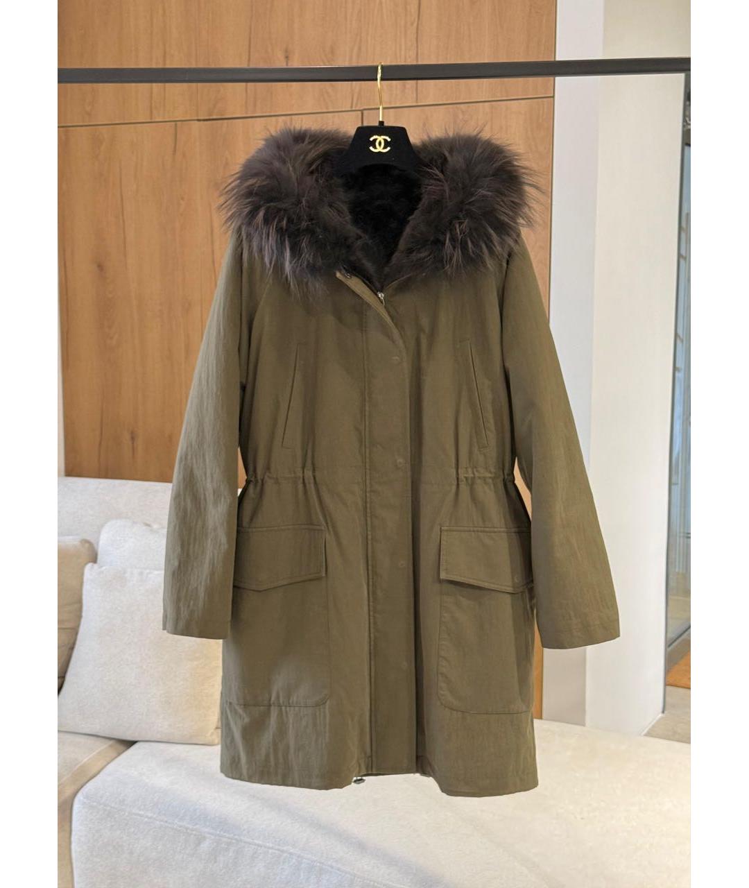 WEEKEND MAX MARA Хаки парка, фото 2