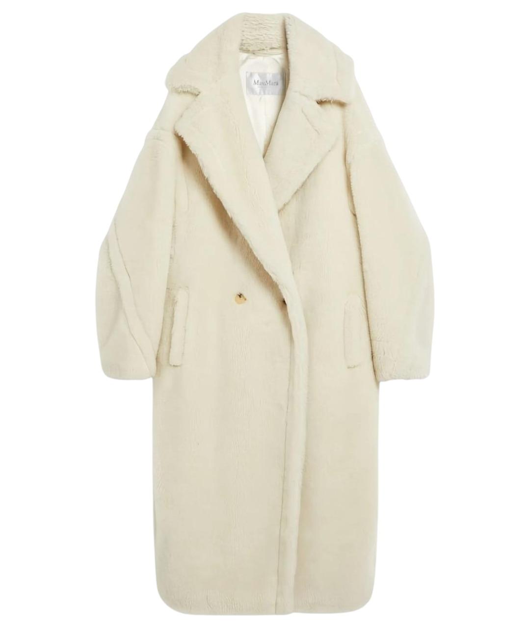 MAX MARA Белое шерстяное пальто, фото 1