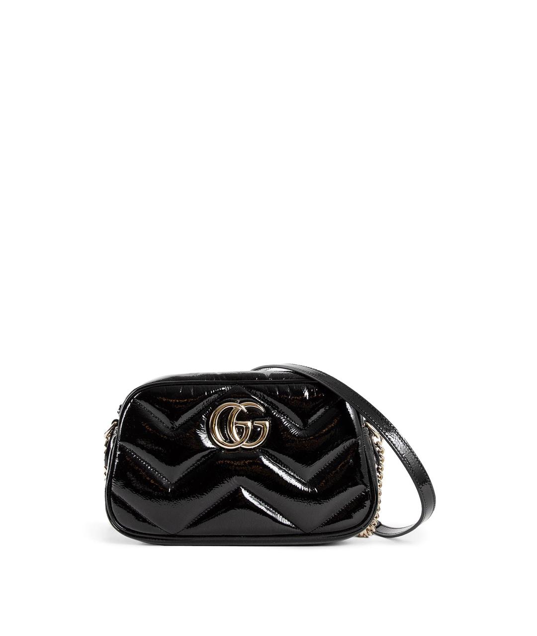 GUCCI Черная кожаная сумка через плечо, фото 1
