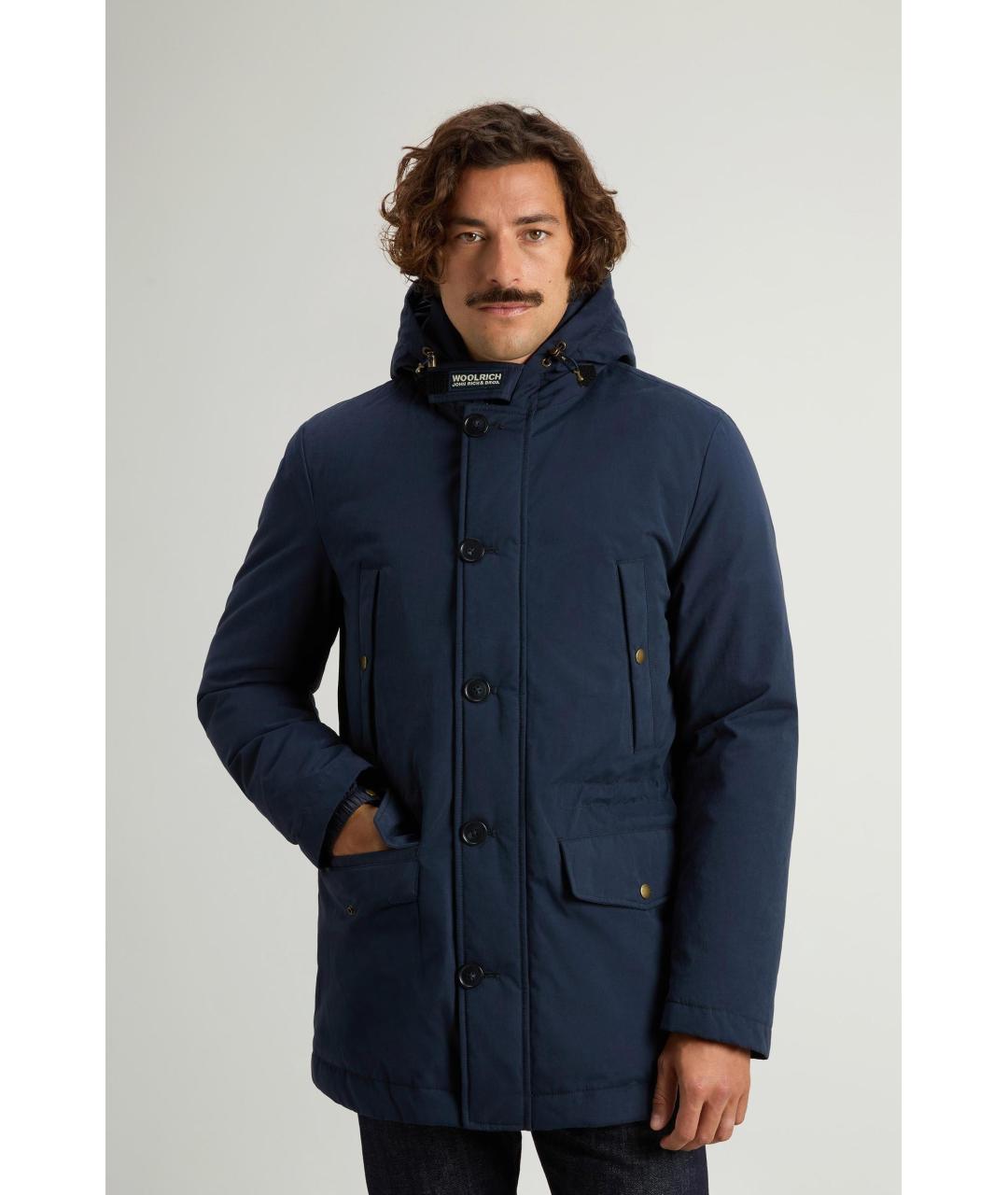 WOOLRICH Синяя хлопковая парка, фото 4