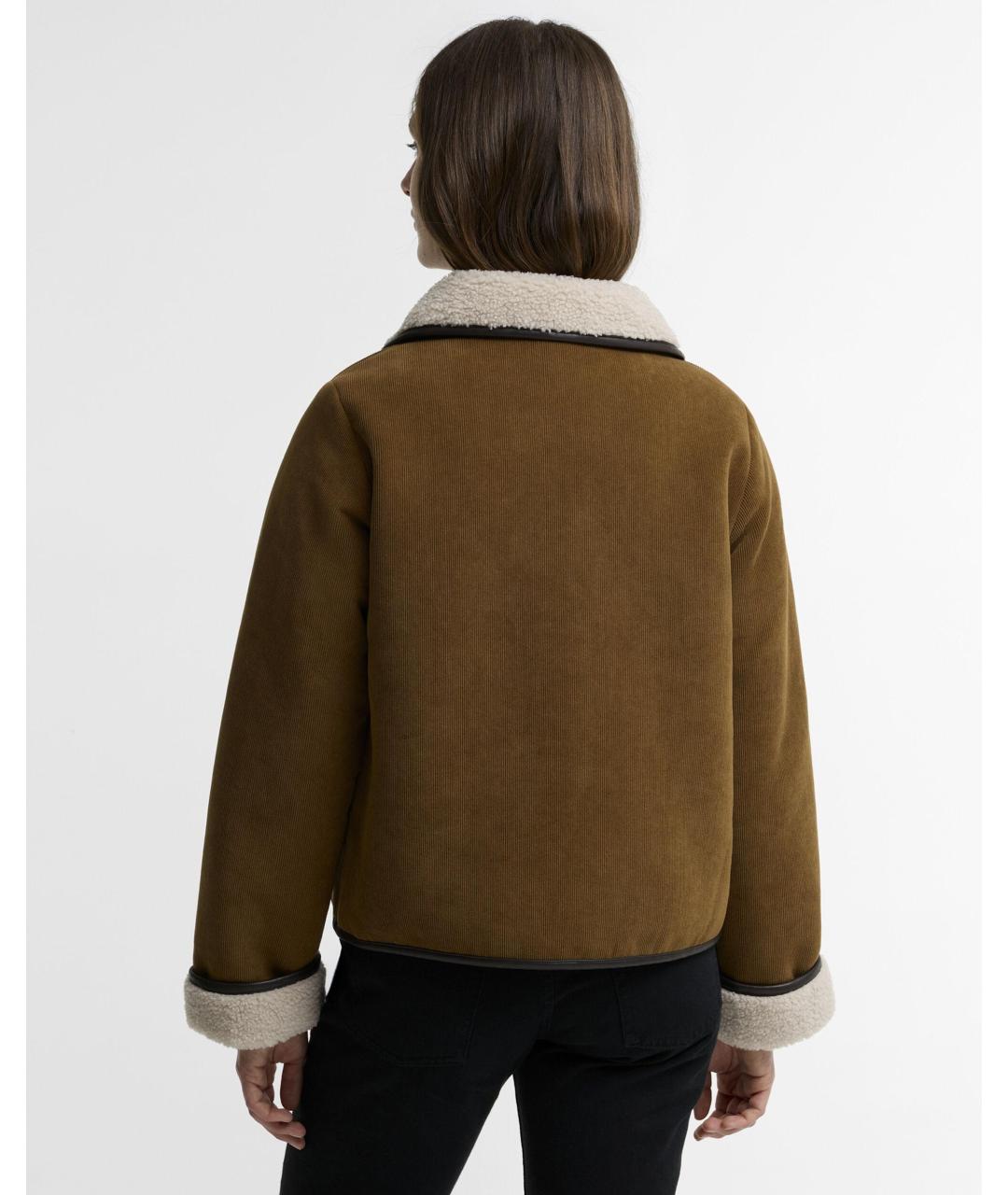 BARBOUR Коричневая полиэстеровая куртка, фото 3
