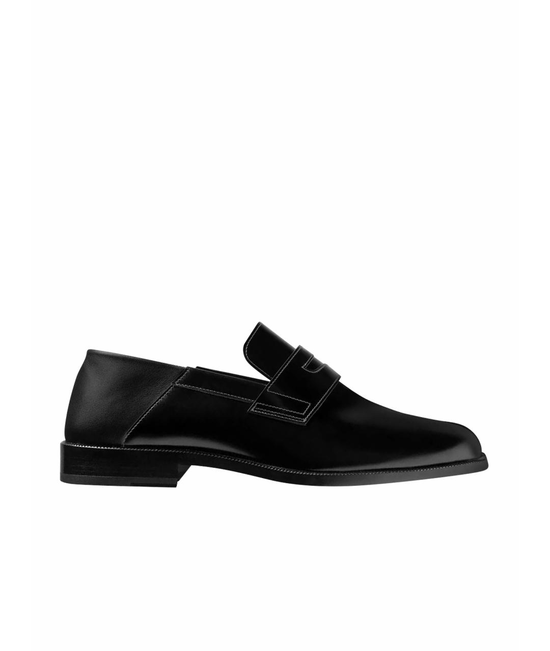 MAISON MARGIELA Черные кожаные лоферы, фото 1