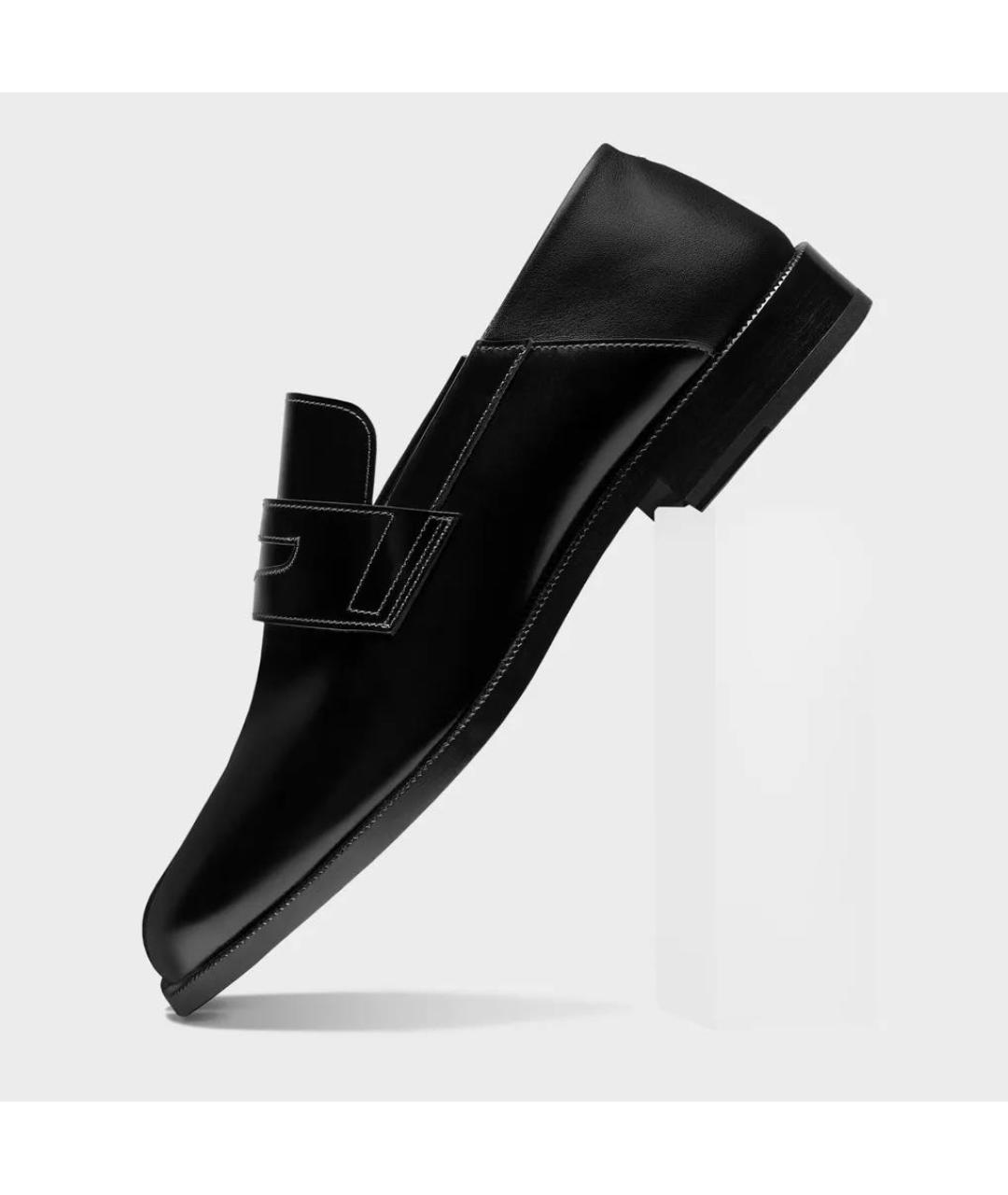 MAISON MARGIELA Черные кожаные лоферы, фото 6