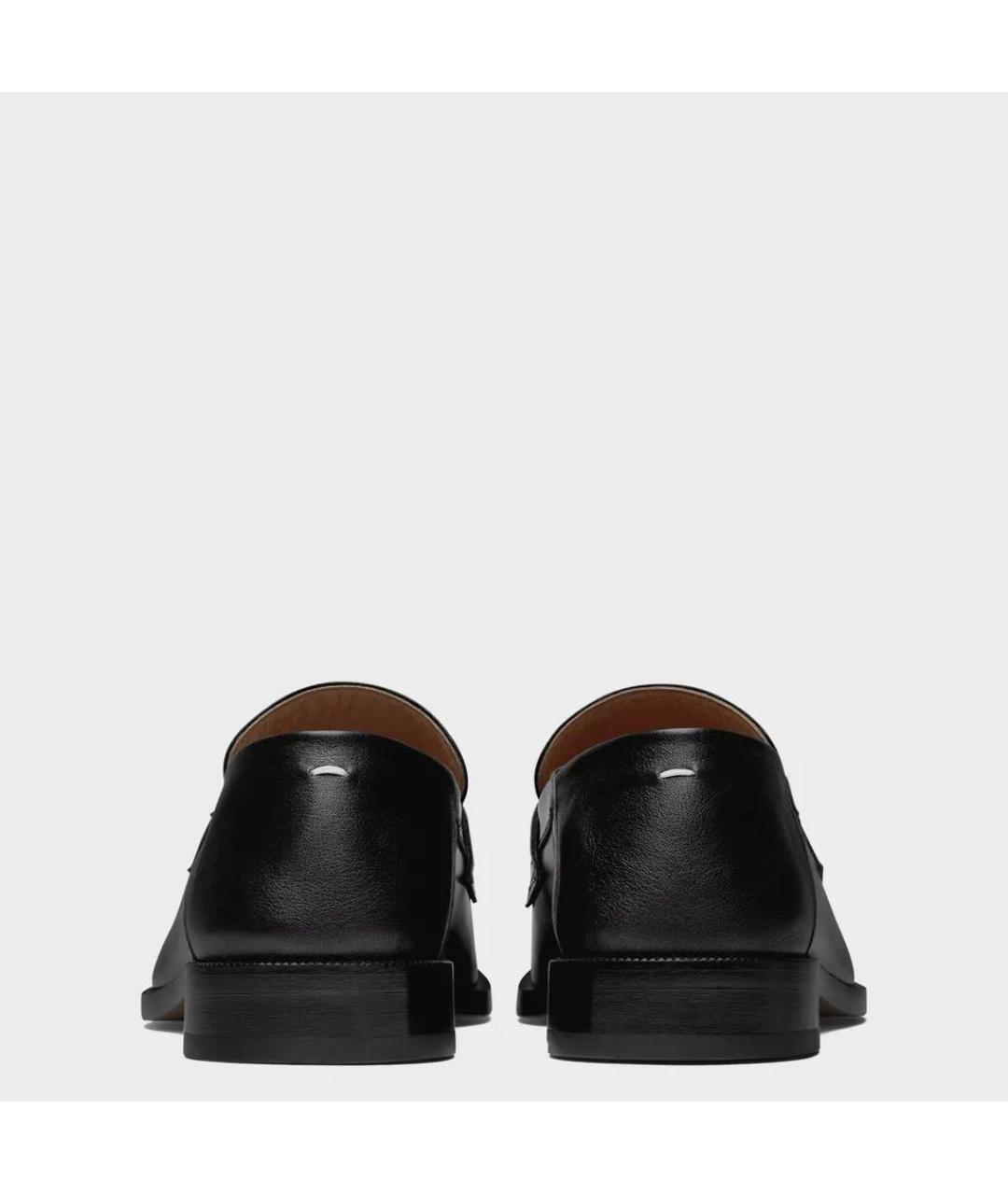MAISON MARGIELA Черные кожаные лоферы, фото 3