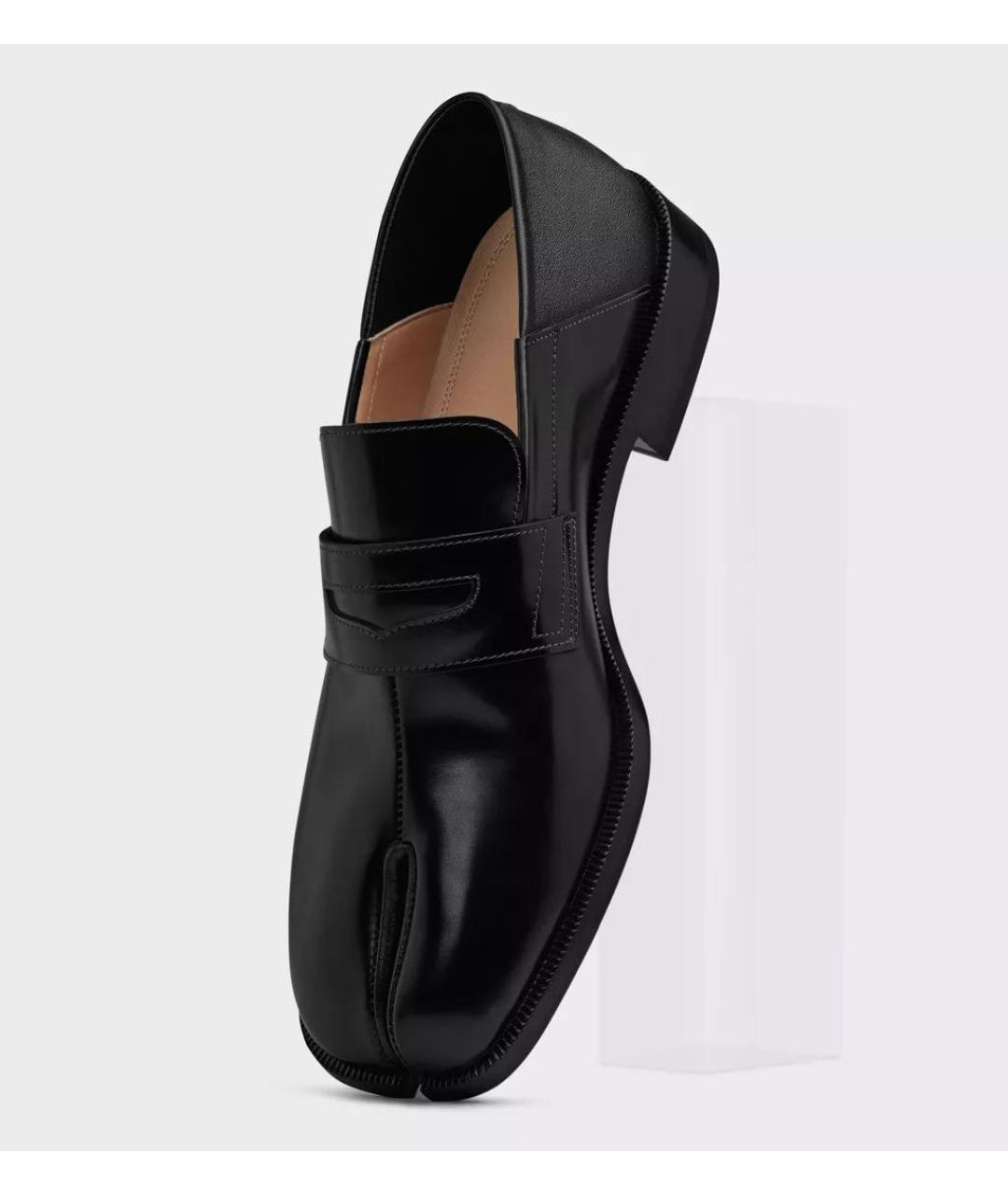 MAISON MARGIELA Черные кожаные лоферы, фото 2