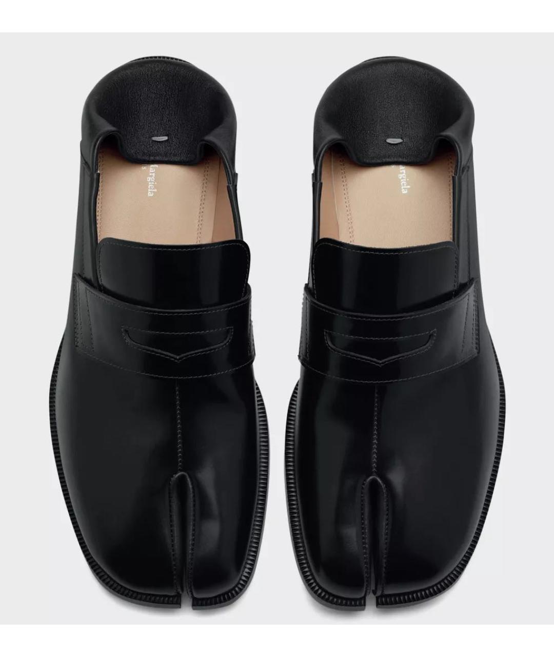 MAISON MARGIELA Черные кожаные лоферы, фото 4