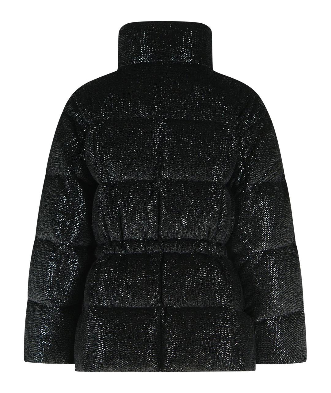 MONCLER Черный полиэстеровый пуховик, фото 3