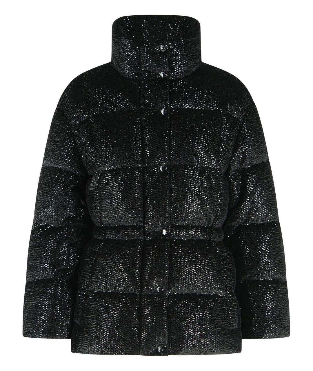 MONCLER Черный полиэстеровый пуховик, фото 1