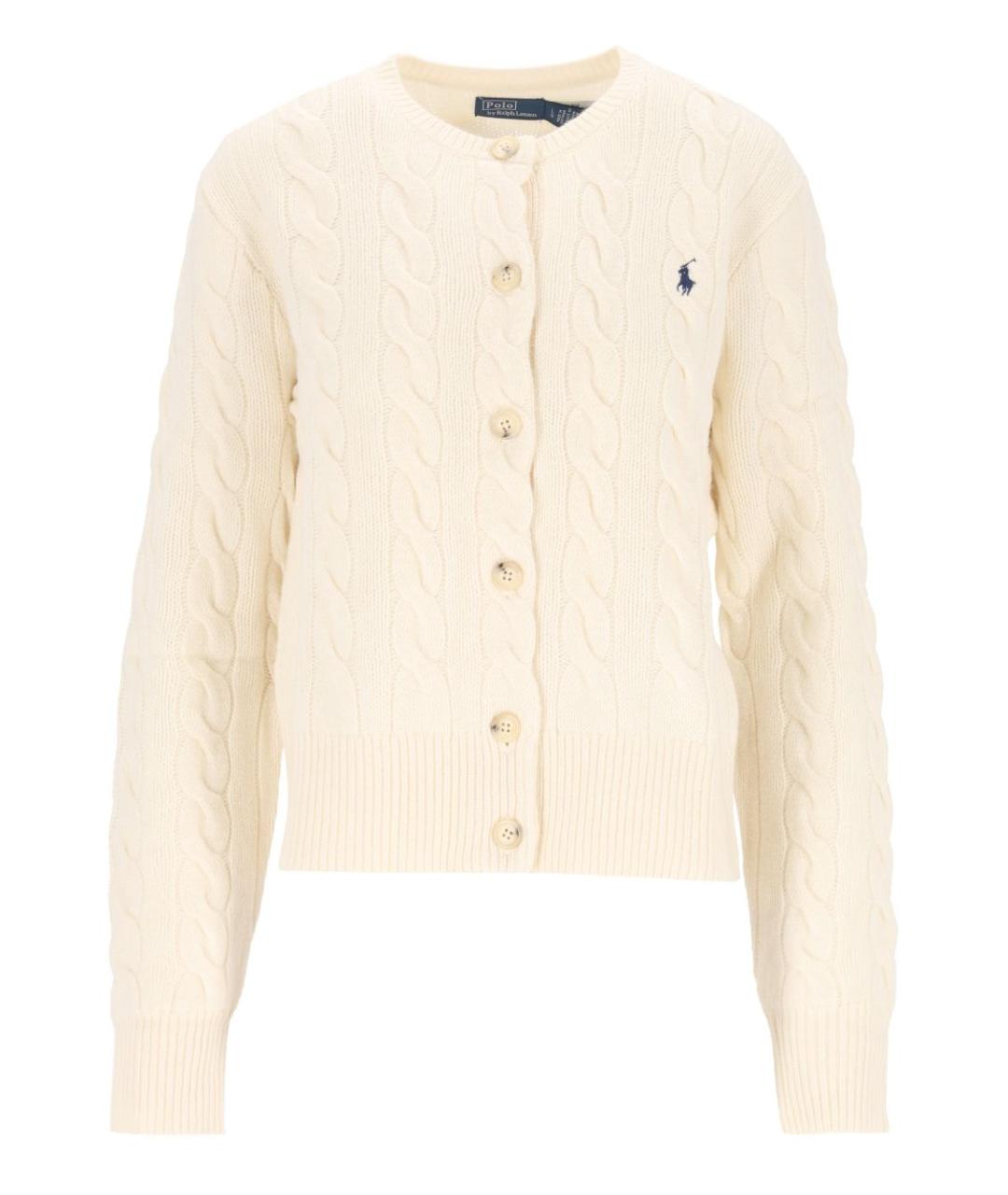 POLO RALPH LAUREN Бежевый шерстяной кардиган, фото 1