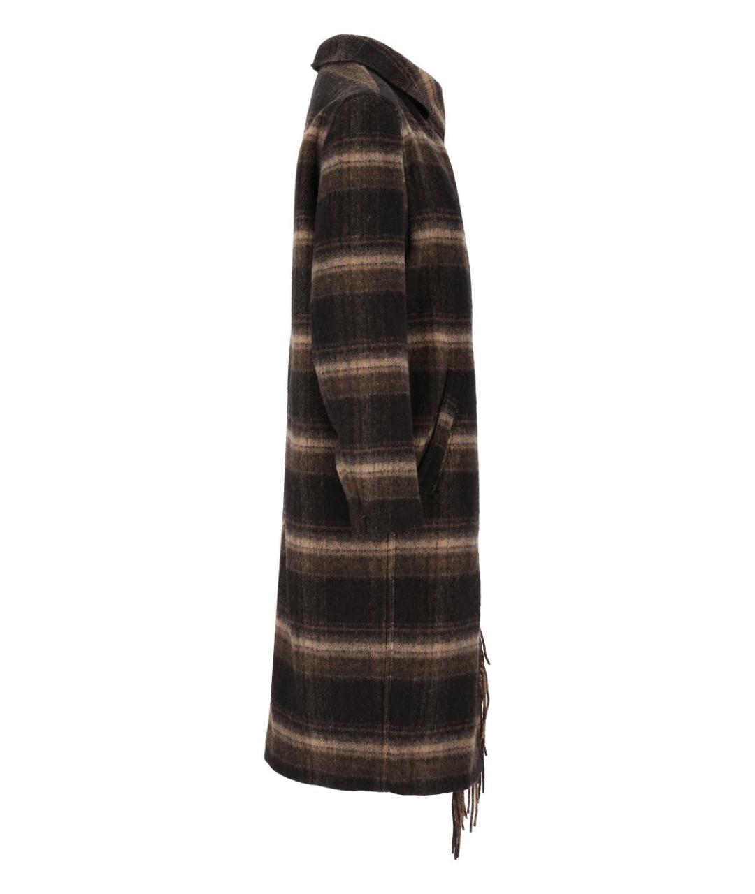 ISABEL MARANT ETOILE Коричневое полиэстеровое пальто, фото 3