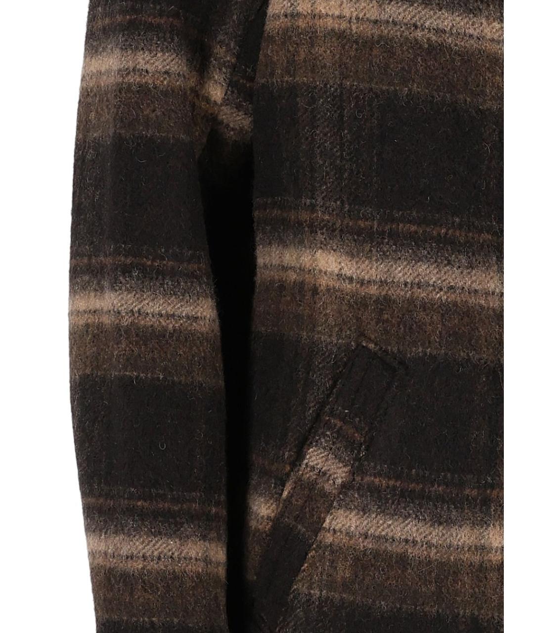 ISABEL MARANT ETOILE Коричневое полиэстеровое пальто, фото 4