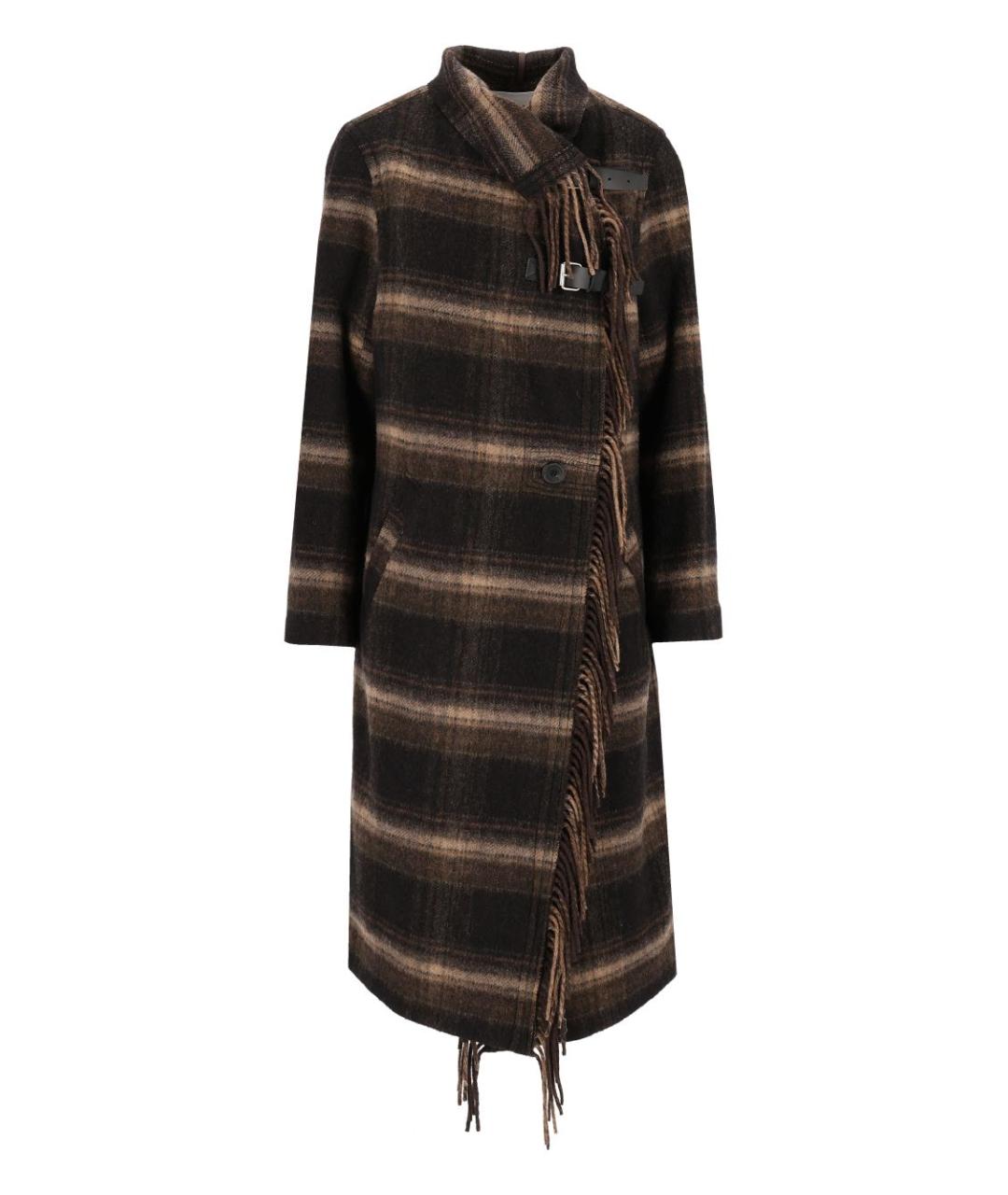 ISABEL MARANT ETOILE Коричневое полиэстеровое пальто, фото 1