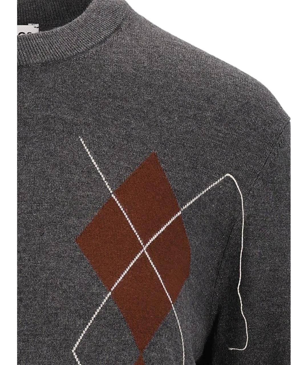 ACNE STUDIOS Серый кашемировый кардиган, фото 3