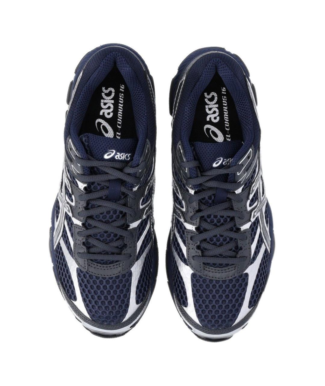 ASICS Синие текстильные кроссовки, фото 4