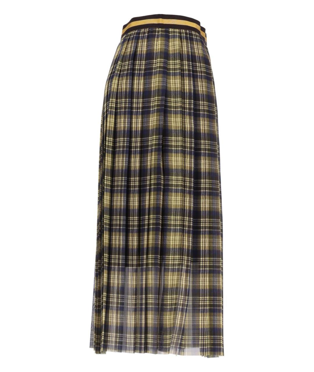 DRIES VAN NOTEN Мульти полиэстеровая юбка миди, фото 3