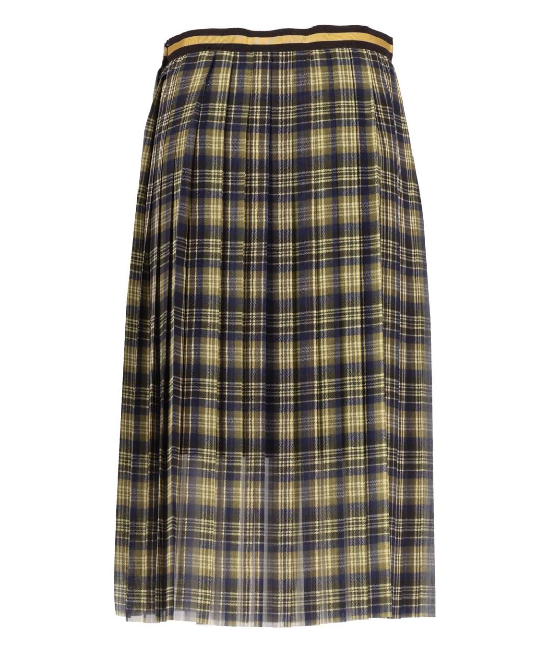 DRIES VAN NOTEN Мульти полиэстеровая юбка миди, фото 2