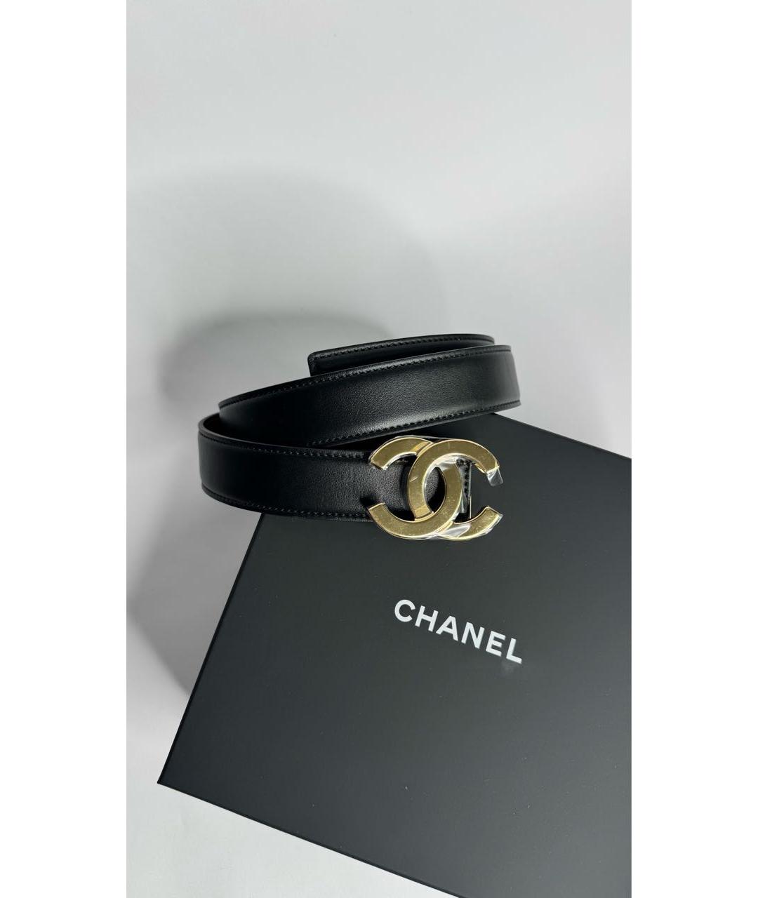 CHANEL Бордовый кожаный ремень, фото 4