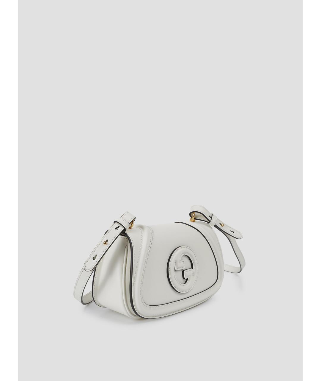 GUCCI Белая кожаная сумка через плечо, фото 3