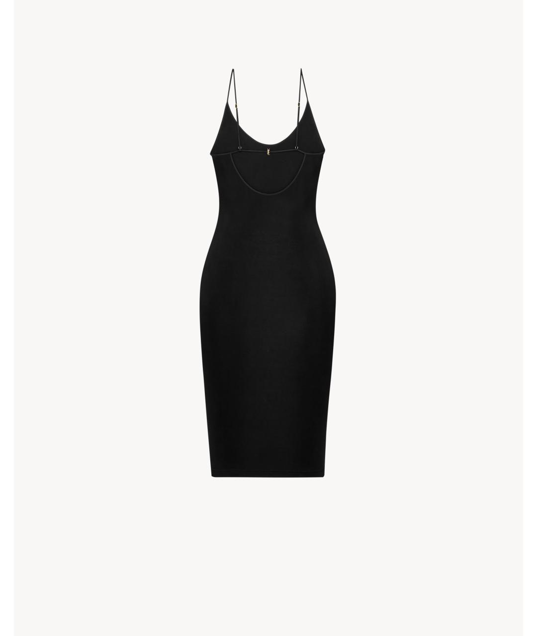 SAINT LAURENT Черное повседневное платье, фото 2