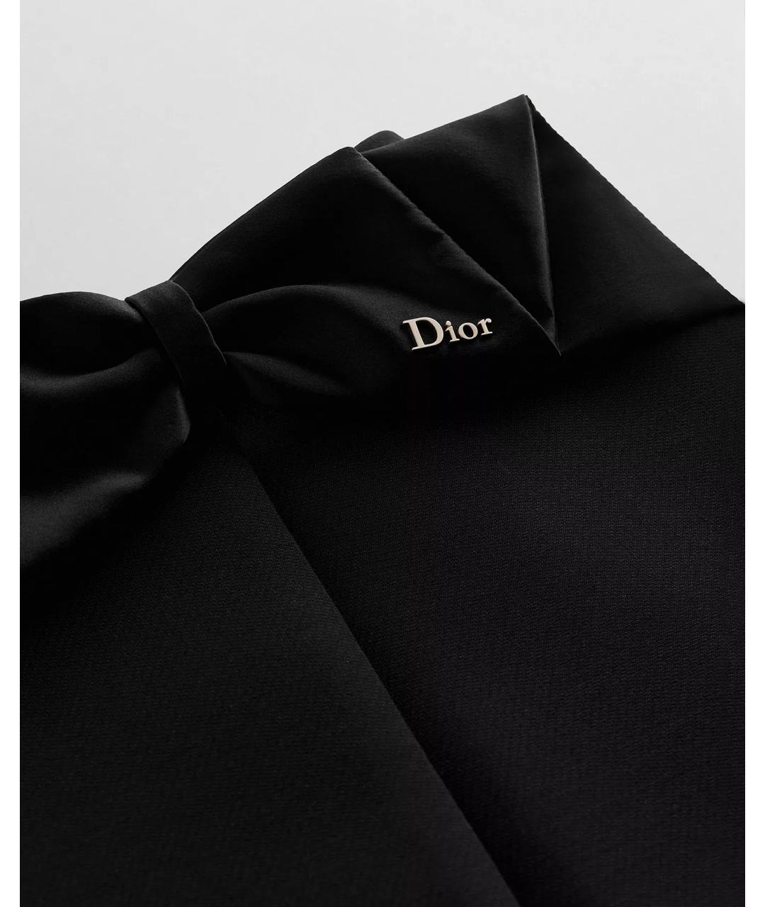 CHRISTIAN DIOR Черная шерстяная юбка мини, фото 7