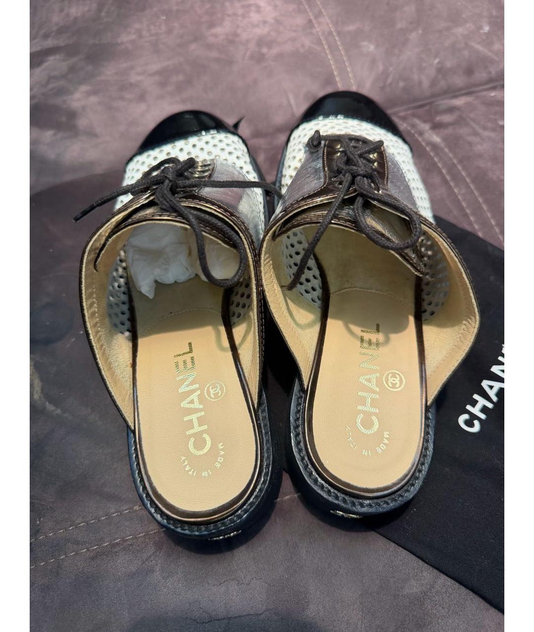 CHANEL Мульти кожаные сабо, фото 3