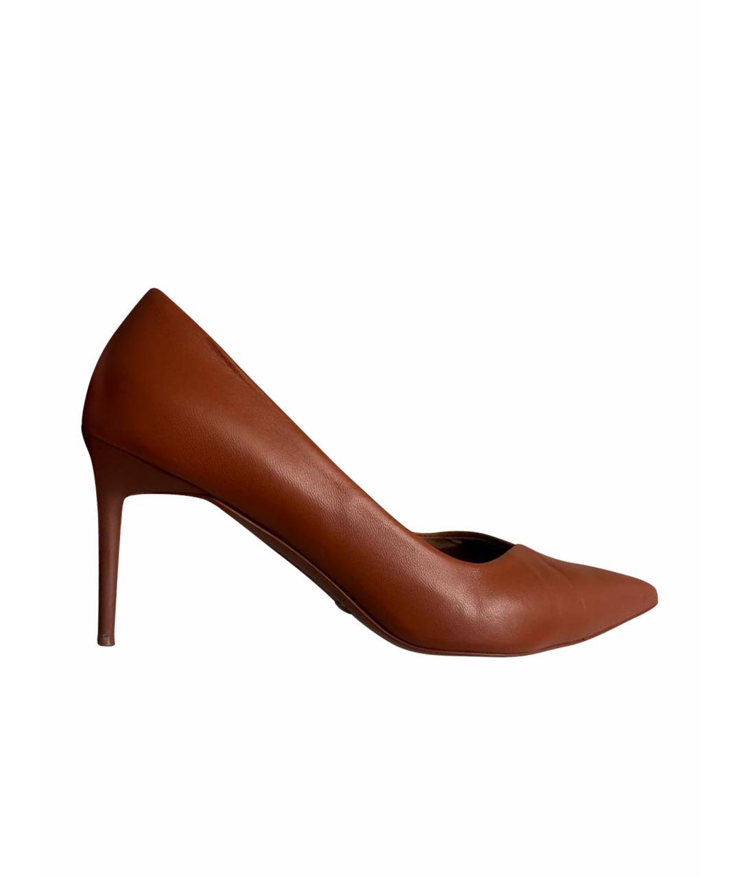 MAX MARA Коричневые кожаные туфли, фото 1