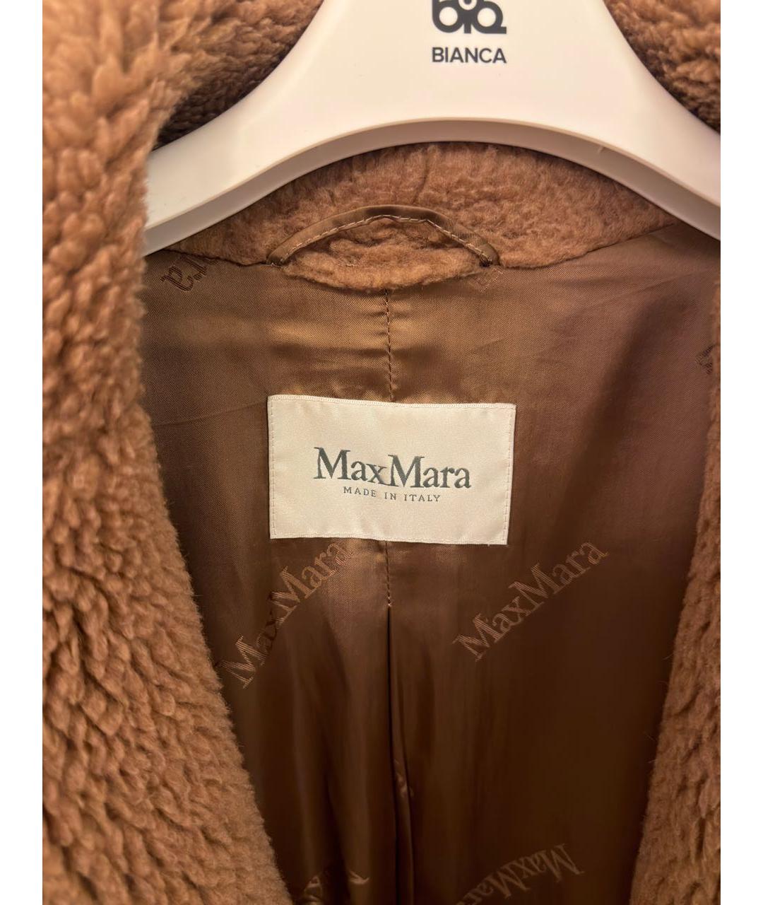 MAX MARA Коричневая меховая шуба, фото 3
