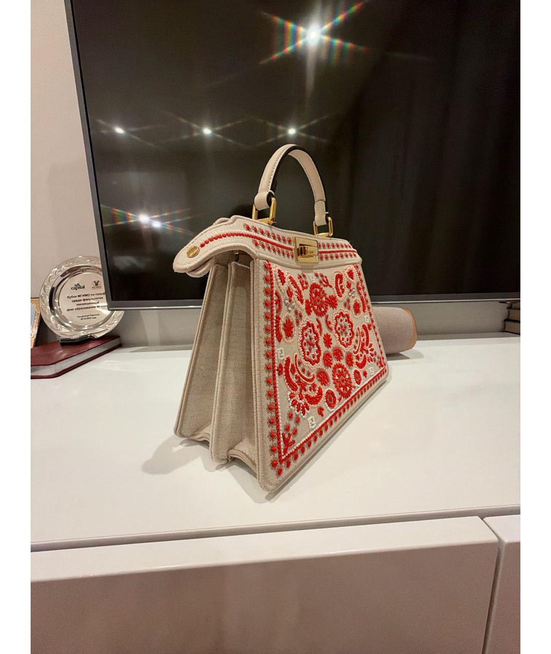 FENDI Мульти сумка с короткими ручками из канвы, фото 2
