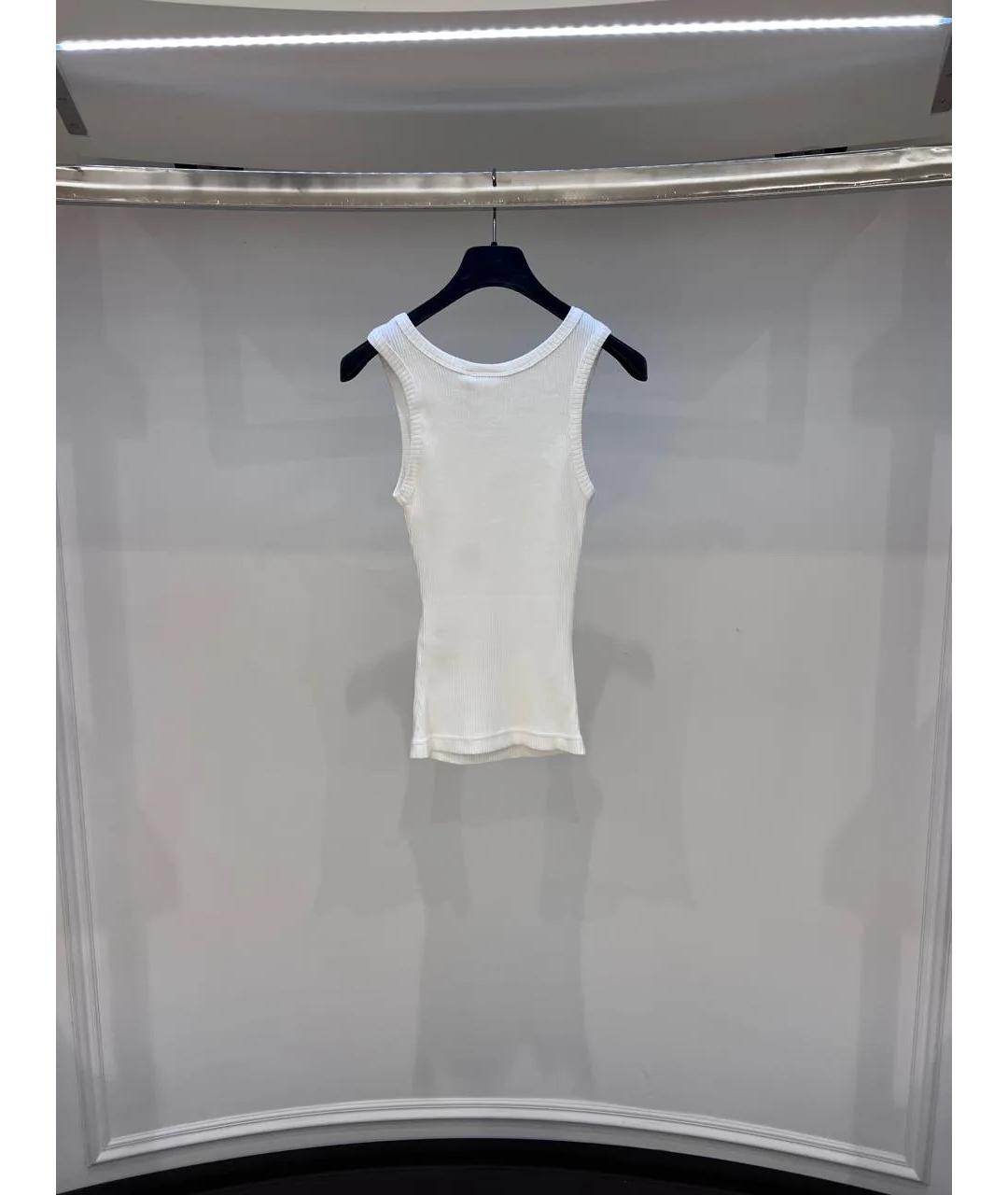CHRISTIAN DIOR Белая майка, фото 3