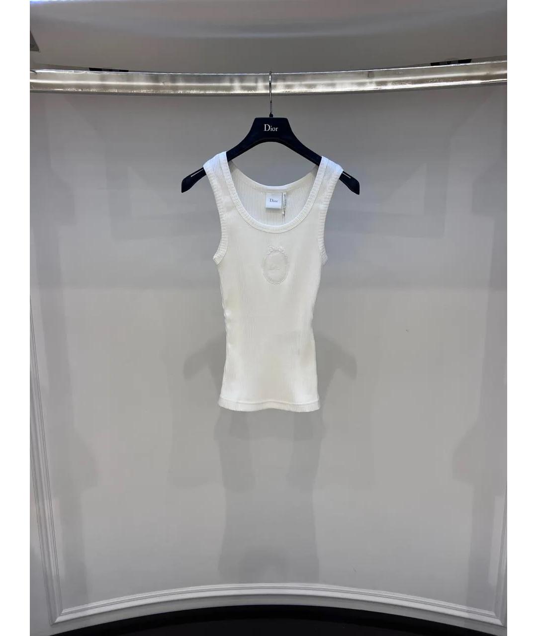 CHRISTIAN DIOR Белая майка, фото 2