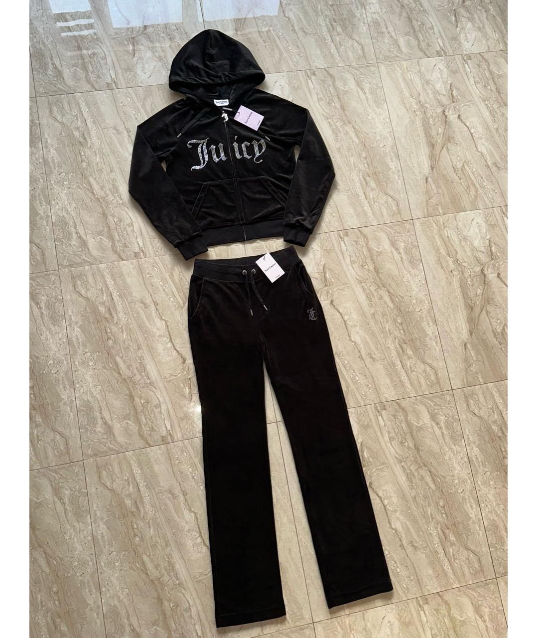 JUICY COUTURE Черный велюровый спортивные костюмы, фото 3