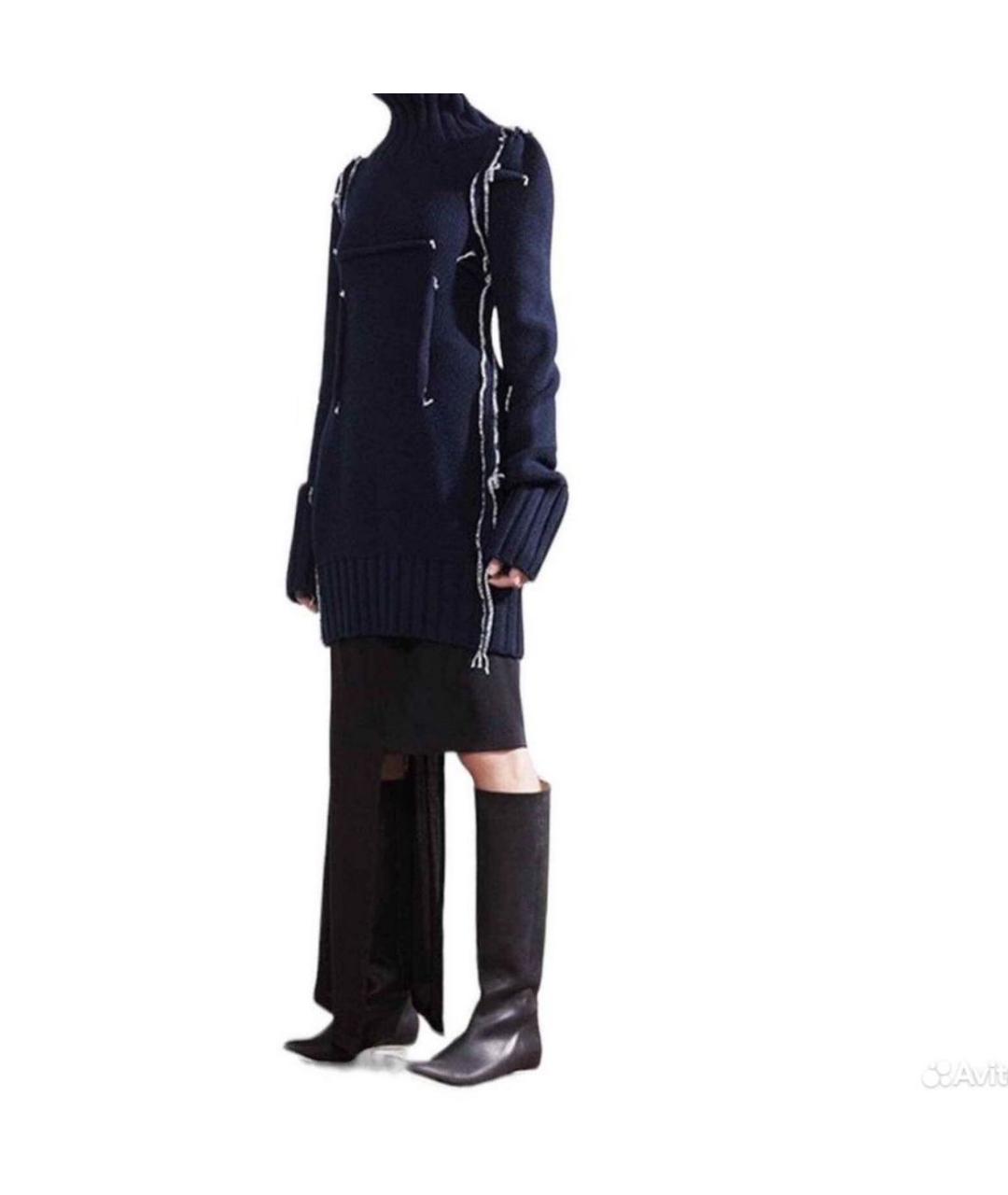 MAISON MARGIELA Темно-синий джемпер / свитер, фото 3