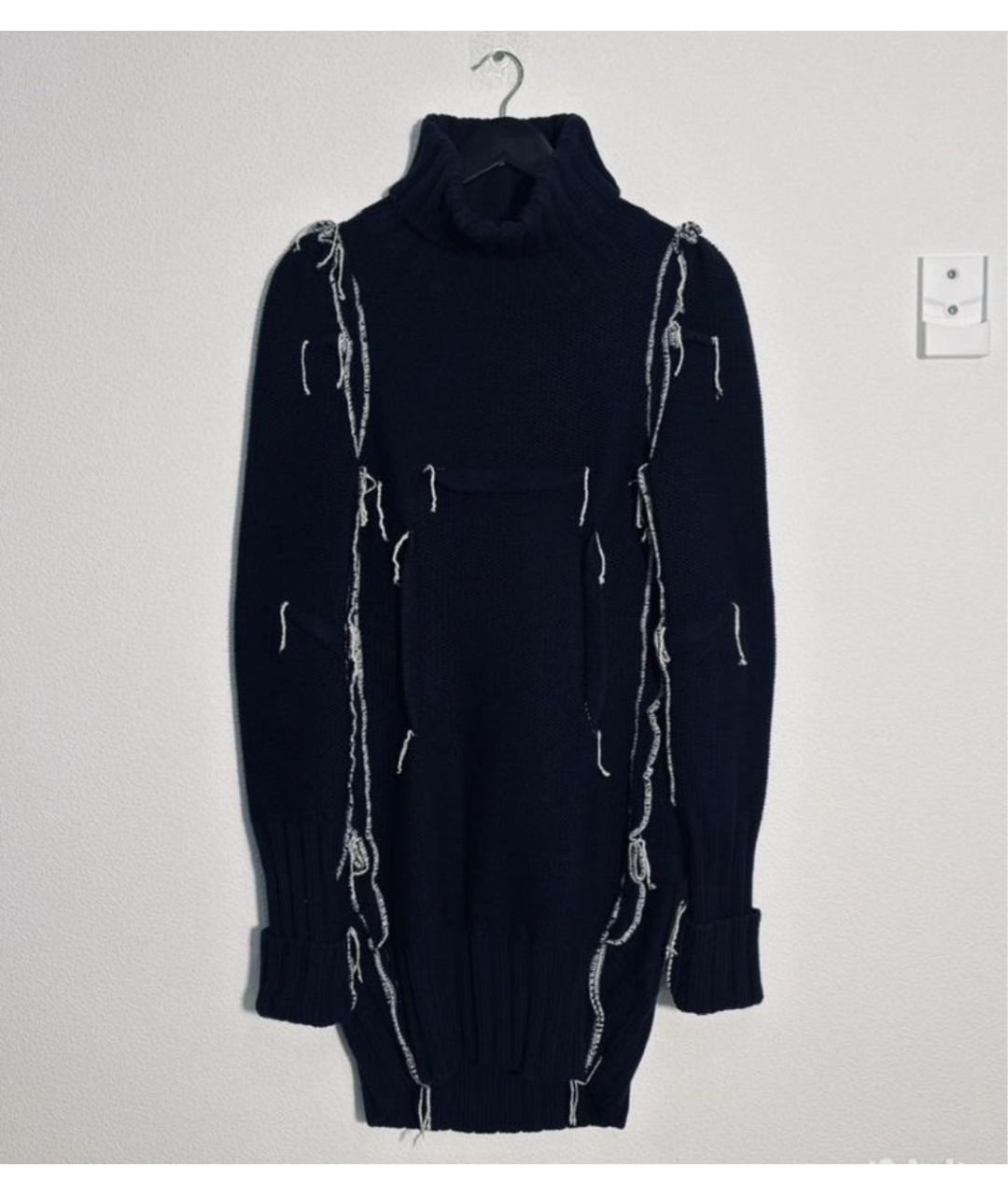 MAISON MARGIELA Темно-синий джемпер / свитер, фото 7
