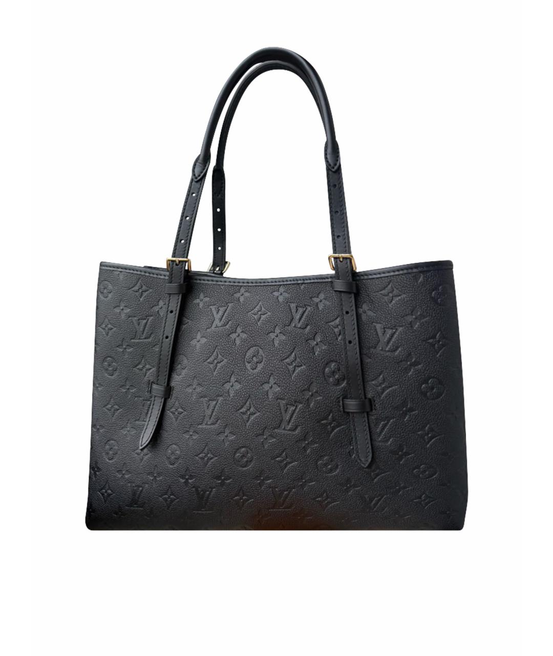 LOUIS VUITTON Черная кожаная сумка через плечо, фото 1