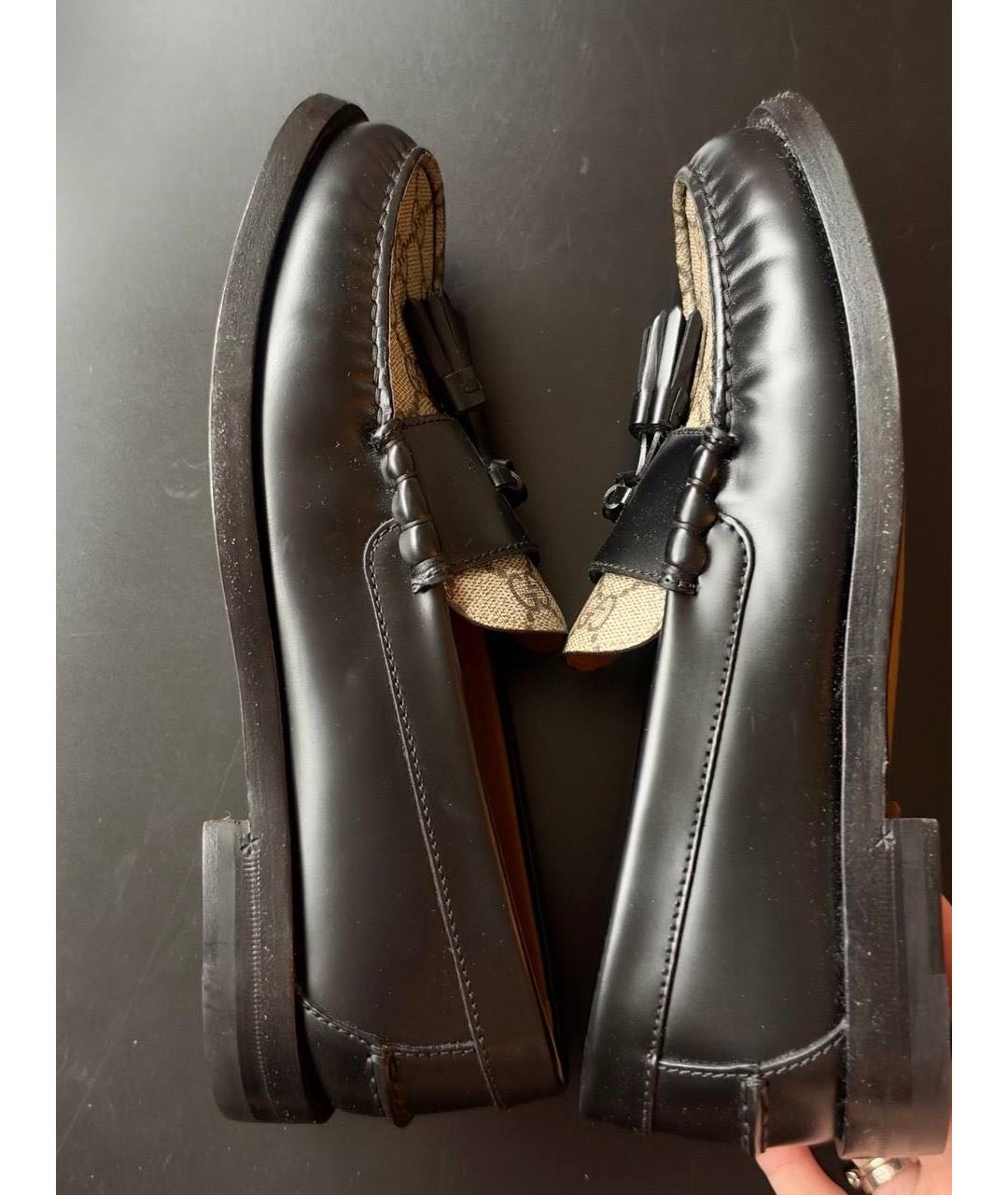 GUCCI Мульти кожаные лоферы, фото 4