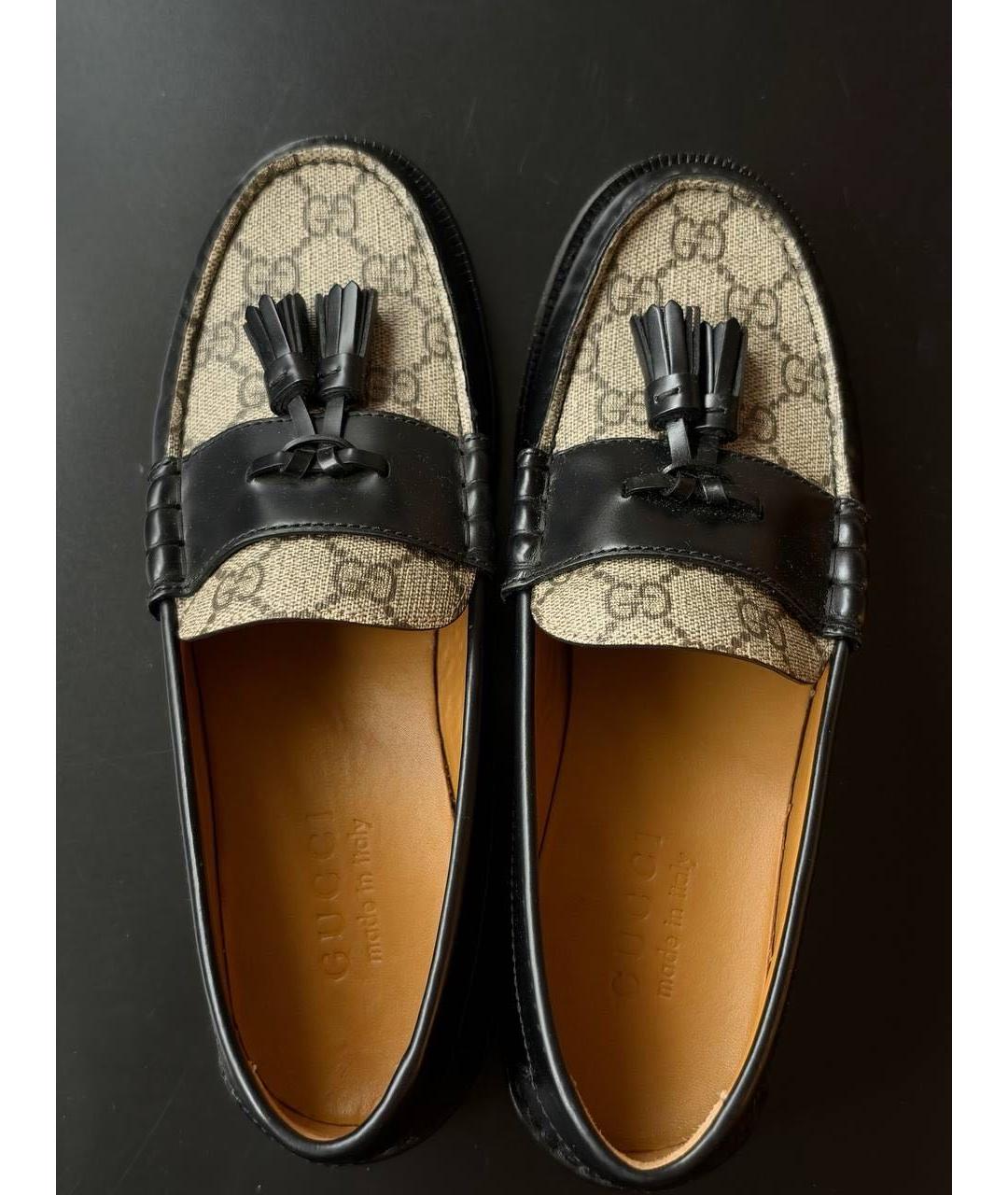 GUCCI Мульти кожаные лоферы, фото 3