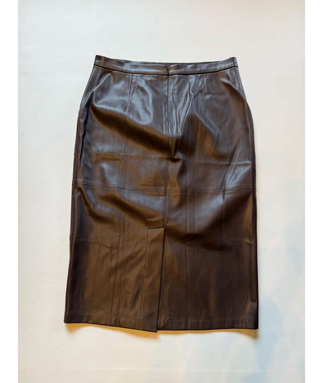 'S MAX MARA Коричневая юбка миди, фото 2