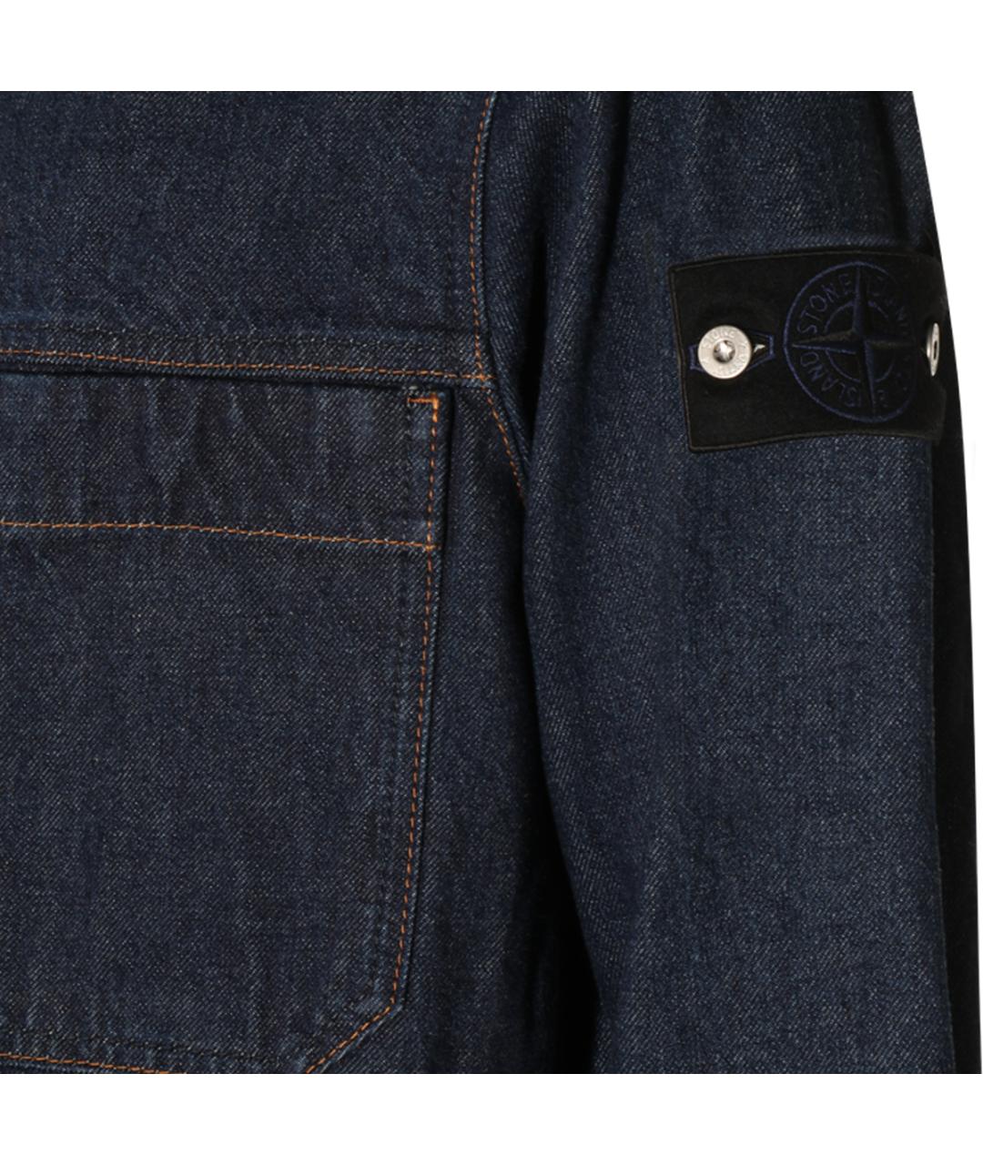 STONE ISLAND Синяя хлопковая куртка, фото 3