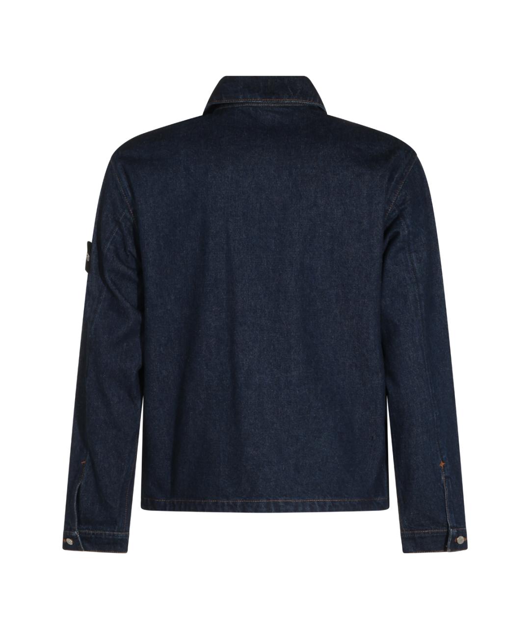STONE ISLAND Синяя хлопковая куртка, фото 2