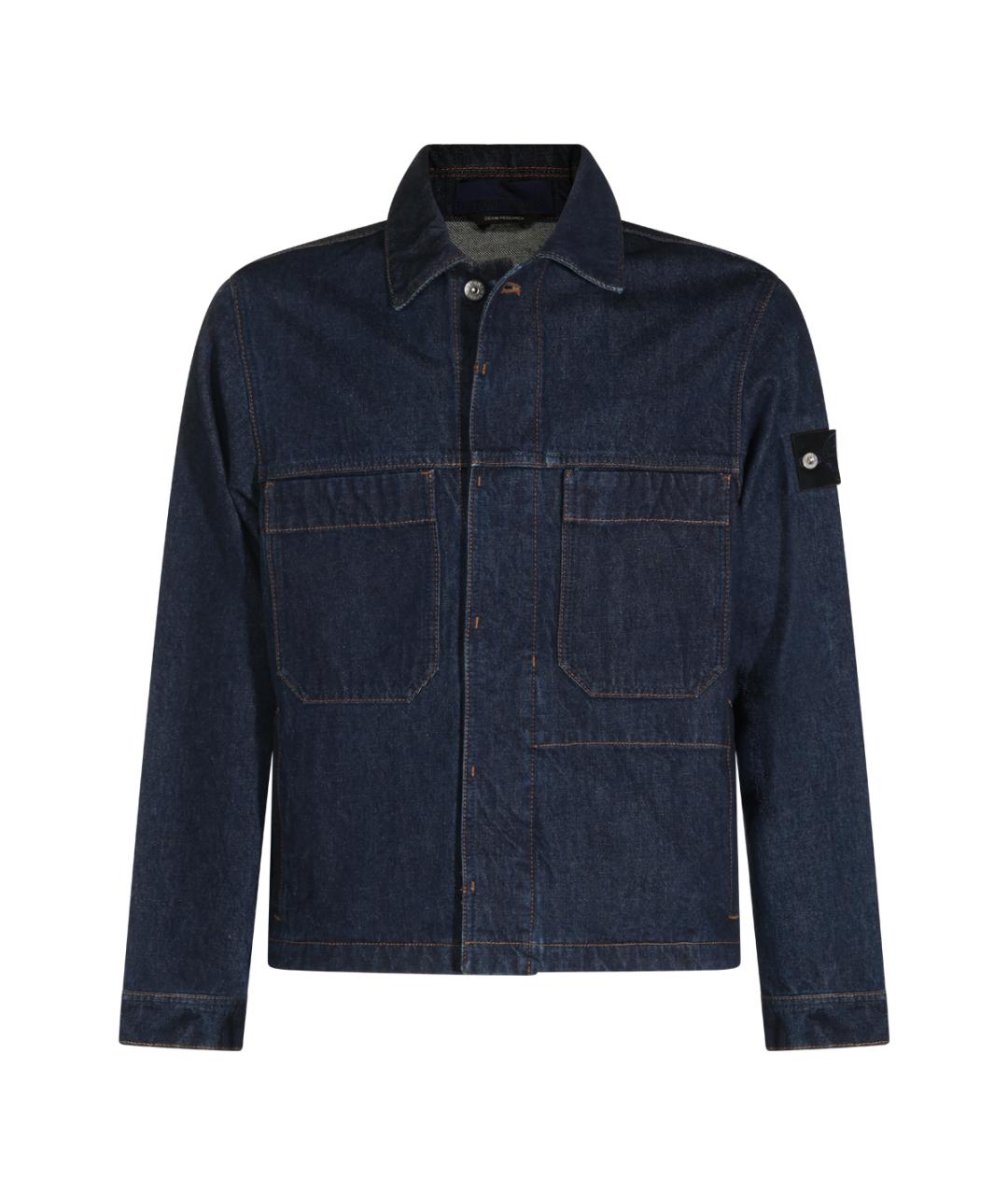 STONE ISLAND Синяя хлопковая куртка, фото 1