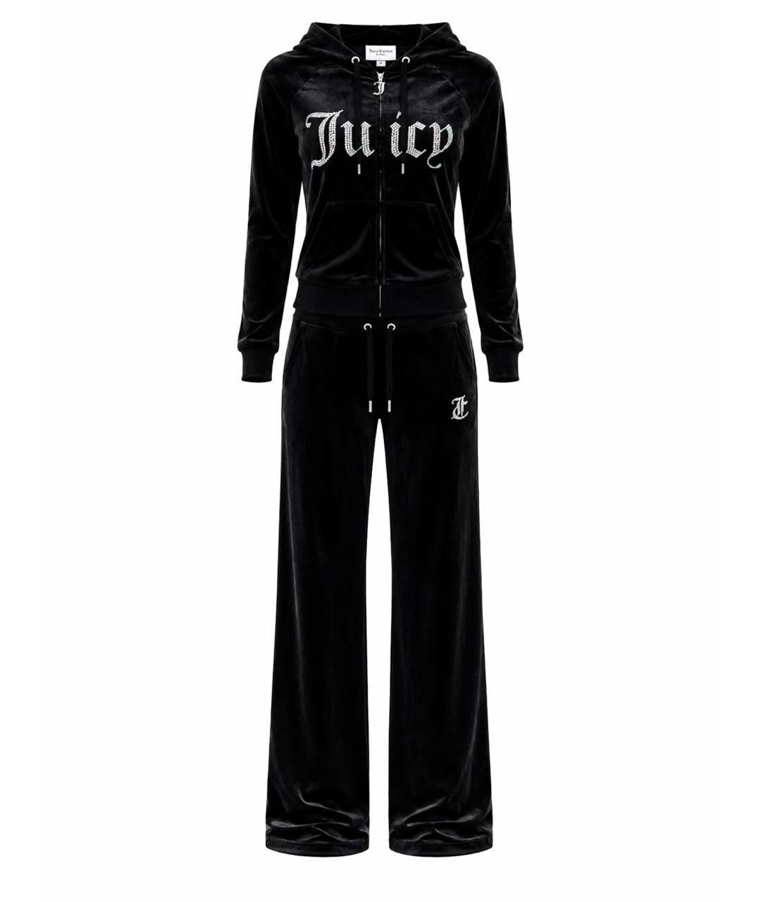 JUICY COUTURE Черный велюровый спортивные костюмы, фото 1