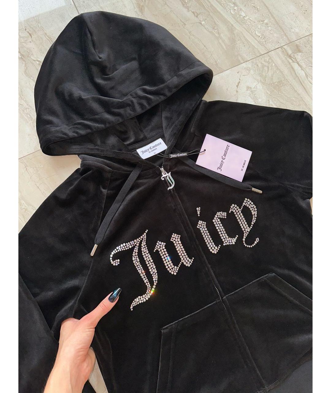 JUICY COUTURE Черный велюровый спортивные костюмы, фото 3