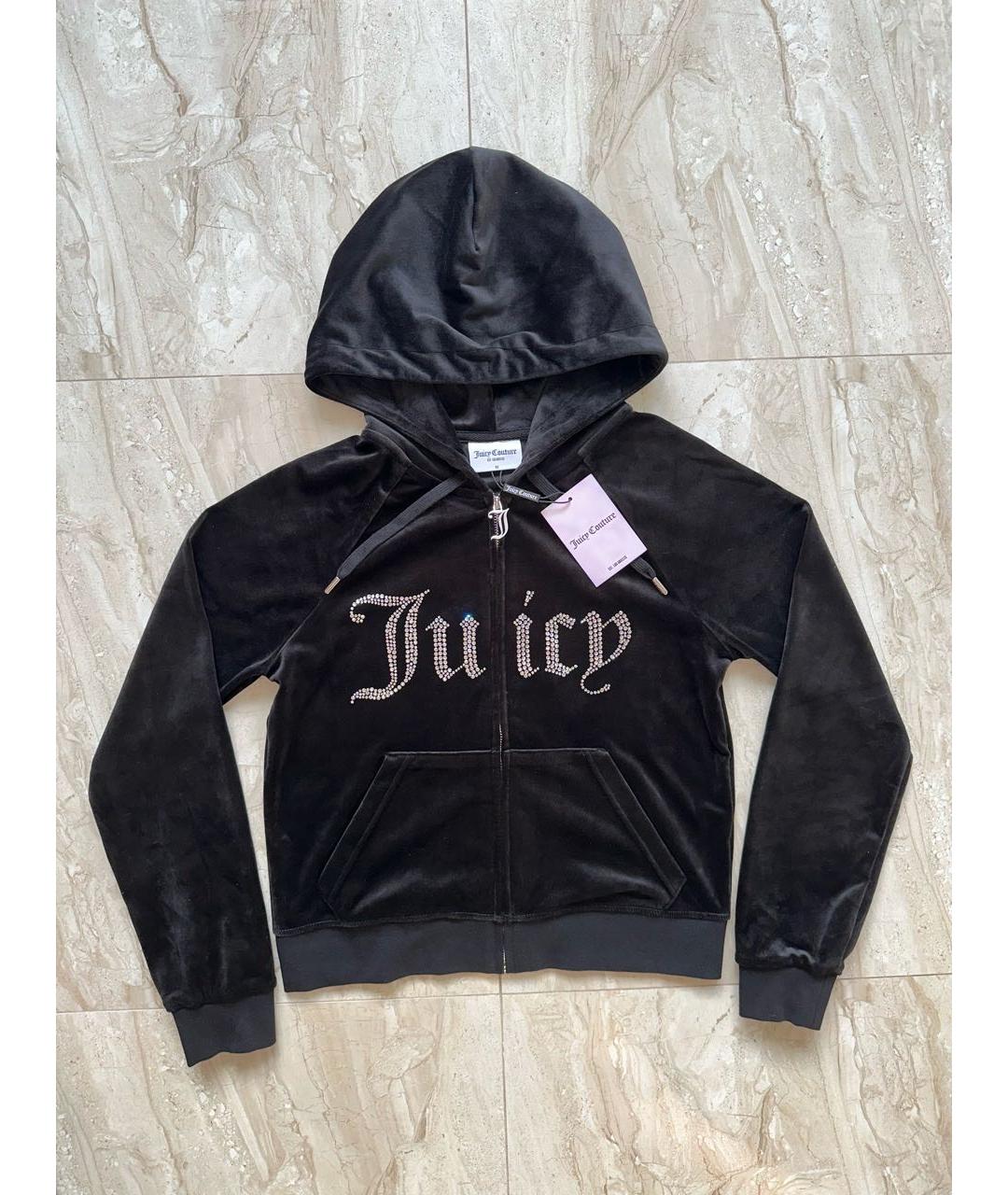 JUICY COUTURE Черный велюровый спортивные костюмы, фото 2
