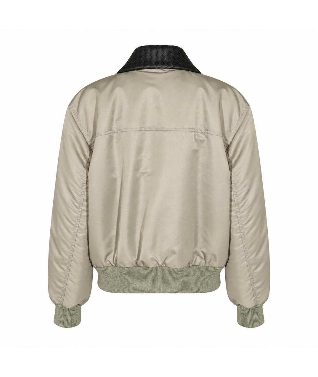 BOTTEGA VENETA Зеленая полиамидовая куртка, фото 2